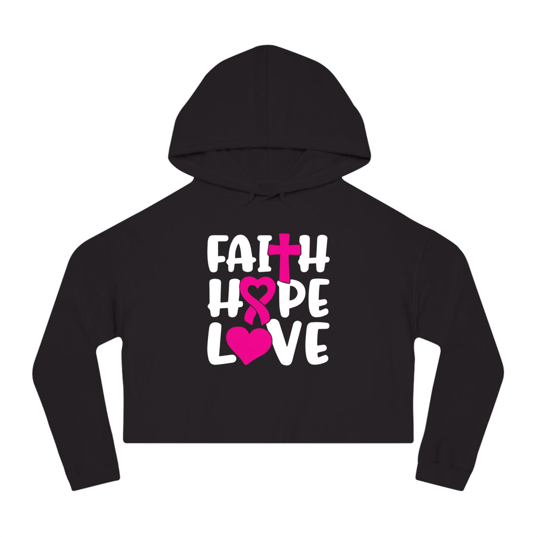 Faith Hope Love Crop Hoodie