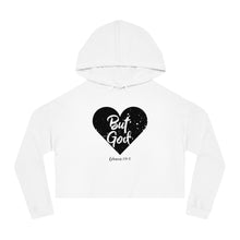 Load image into Gallery viewer, But God Women&#39;s Crop Hoodie
