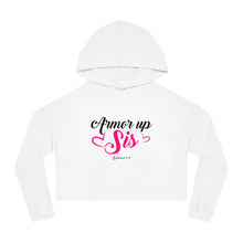 Load image into Gallery viewer, Armor Up Sis Women&#39;s Cropped Hoodie
