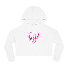 Load image into Gallery viewer, Faith Hearts Women’s Cropped Hoodie
