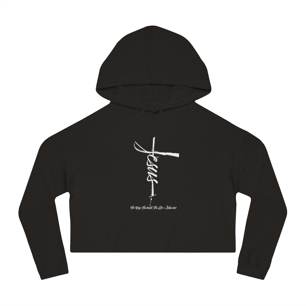 Jesus Cross Women’s Cropped Hoodie