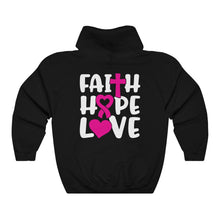 Load image into Gallery viewer, Faith Hope Love Awareness hoodie
