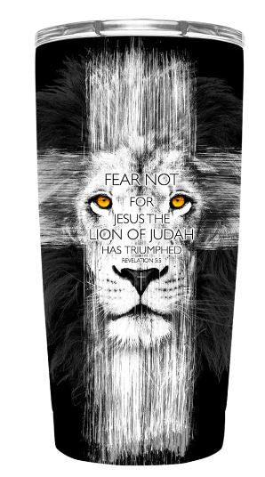 Lion Cross 20oz Stainless Stl Tumbler